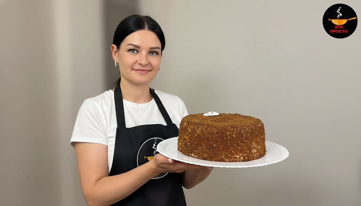 Шоколадно-медовый торт без духовки: просто и вкусно