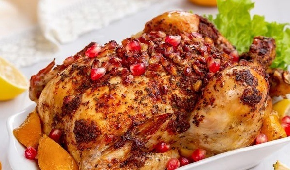 Нежная курица с гранатом и цитрусами: идеальное блюдо для праздника