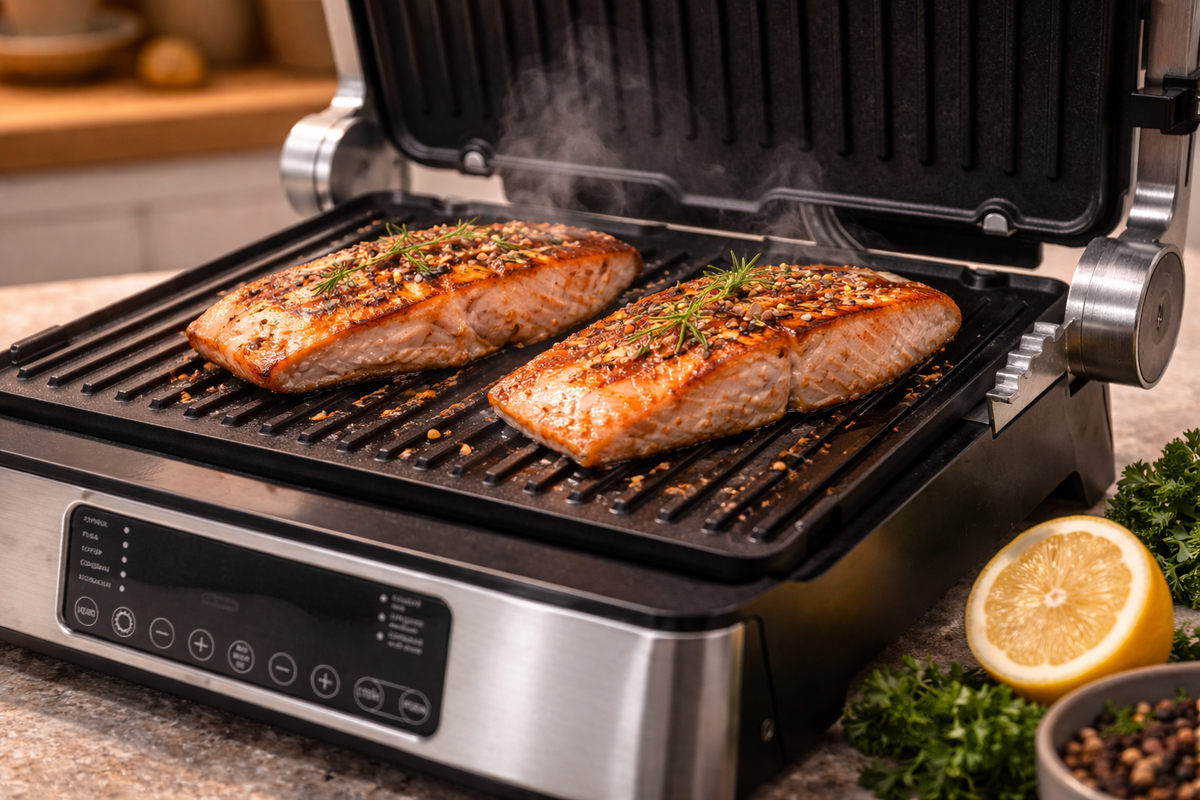 Как избежать разрушения рыбы на электрогриле