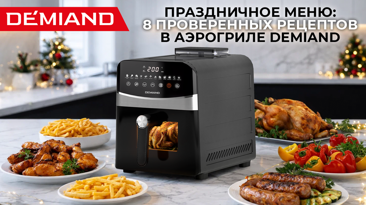Праздничное меню в аэрогриле Demiand: 8 идей для лёгкого застолья