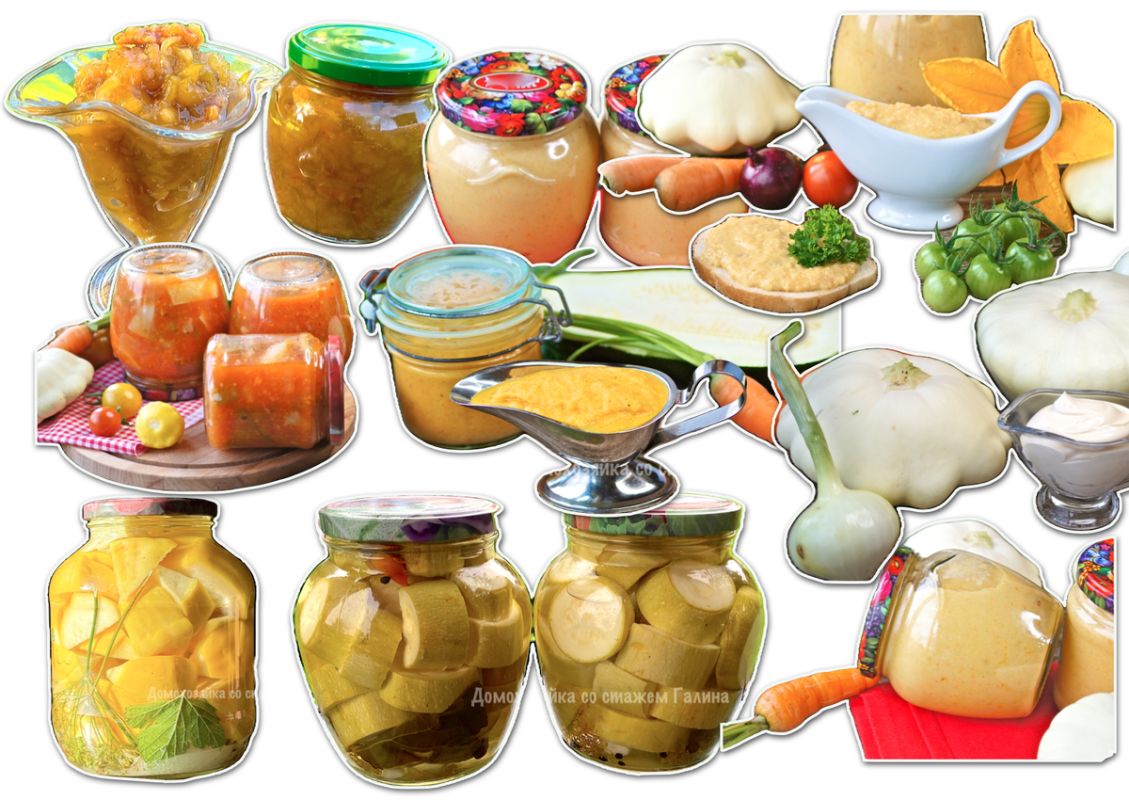 Вкусные заготовки из кабачков и патиссонов на зиму
